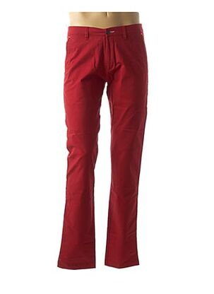 Pantalon casual rouge BRUNO SAINT HILAIRE pour homme