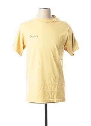 T-shirt manches courtes jaune FACETASM pour homme