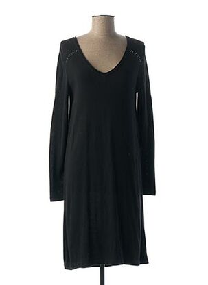 Robe mi-longue noir EQUATION pour femme
