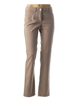 Pantalon casual marron BRANDTEX pour femme