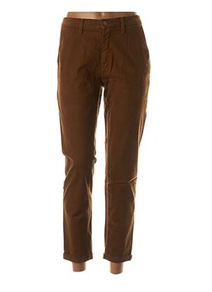 Pantalon casual marron LCDN pour femme