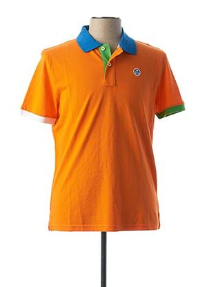 Polo manches courtes orange NORTH SAILS pour homme