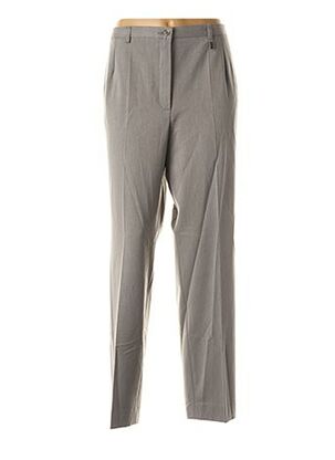 Pantalon chic gris ADELINA BY SCHEITER pour femme