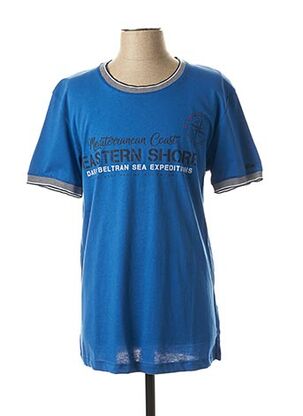 T-shirt manches courtes bleu DARIO BELTRAN pour homme