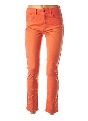 Pantalon 7/8 orange LAUREN VIDAL pour femme