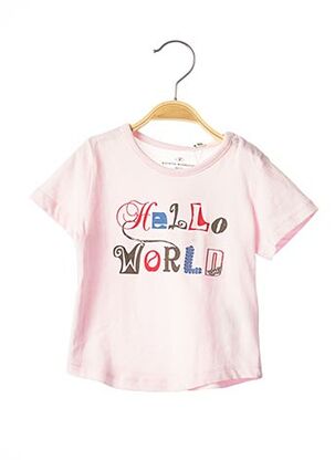 T-shirt manches courtes rose TOM TAILOR pour fille