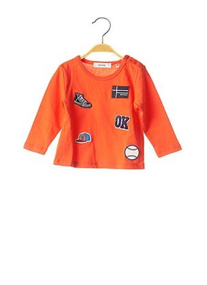T-shirt manches longues orange MARESE pour enfant