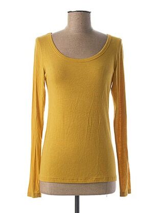 T-shirt manches longues jaune PAKO LITTO pour femme
