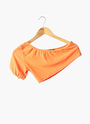 T-shirt orange BOOHOO pour femme