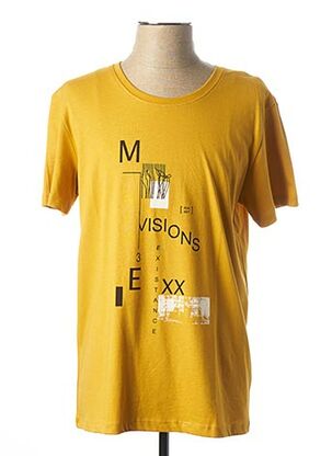 T-shirt manches courtes jaune MEXX pour homme