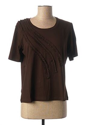 T-shirt marron FRANCE RIVOIRE pour femme