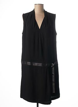 Robe mi-longue noir COTTONADE pour femme