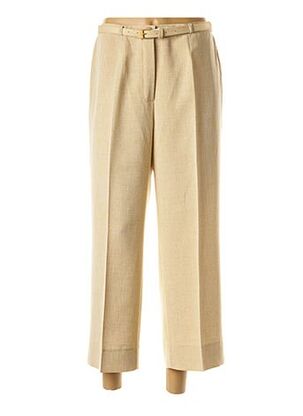 Pantalon 7/8 beige BRIGITTE SAGET pour femme