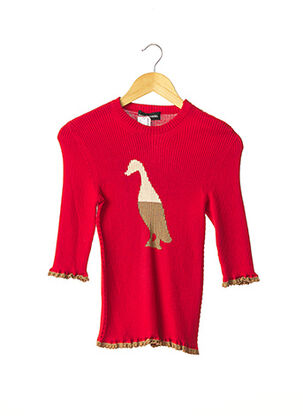 Pull col rond rouge SONIA RYKIEL pour femme