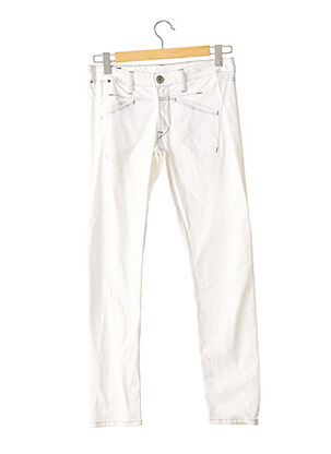 Jeans coupe slim blanc MARITHE & FRANCOIS GIRBAUD pour femme