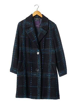Manteau long bleu LAUREL pour femme