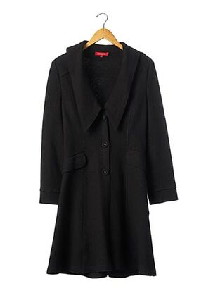 Manteau long noir CHACOK pour femme