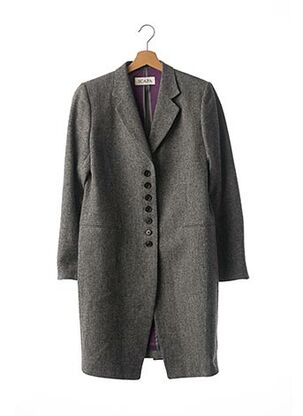 Manteau long gris SCAPA pour femme
