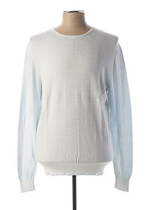 Pull col rond bleu CHICAMA pour homme