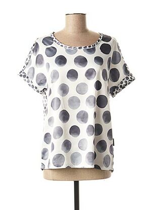 T-shirt manches courtes gris CAPUCCINO pour femme