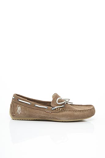 U S Polo Assn Chaussures Bateau Homme De Couleur Gris En Destockage  1575073-gris00 - Modz