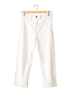 Pantalon droit blanc VINCE. pour femme