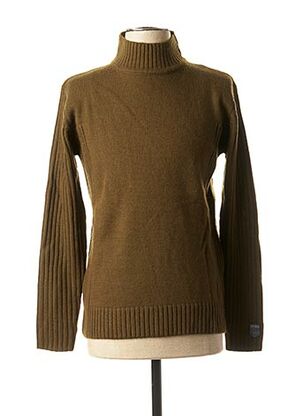 Pull col cheminée vert TEDDY SMITH pour homme