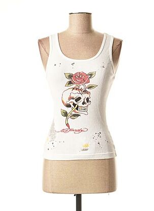 Top blanc DON ED HARDY pour femme