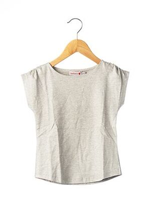 T-shirt manches courtes gris BOBOLI pour fille