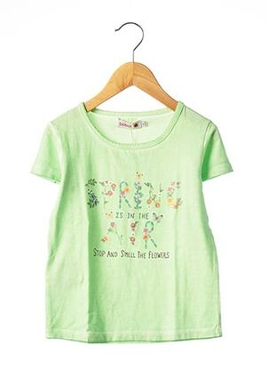 T-shirt manches courtes vert BOBOLI pour fille