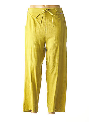 Pantalon droit jaune AGATHE & LOUISE pour femme