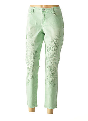 Pantalon casual vert HEINE pour femme