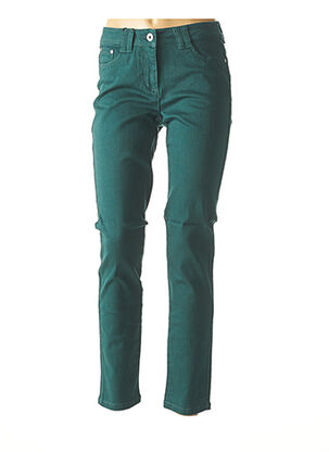 Jeans coupe slim vert BEST CONNECTIONS pour femme
