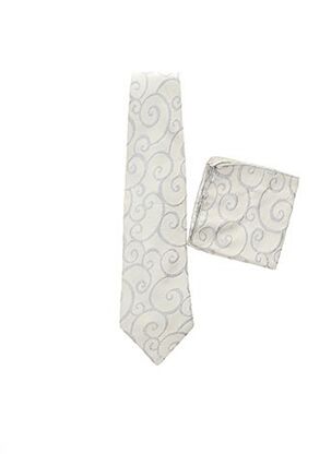 Cravate beige GUY LAURENT pour homme