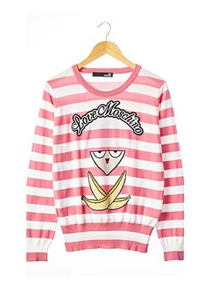 Pull rose LOVE MOSCHINO pour femme