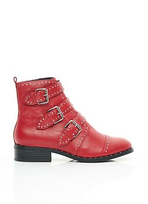 Bottines/Boots rouge COSMOPARIS pour femme