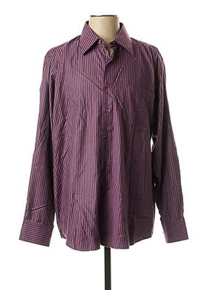 Chemise manches longues violet ATTORE pour homme