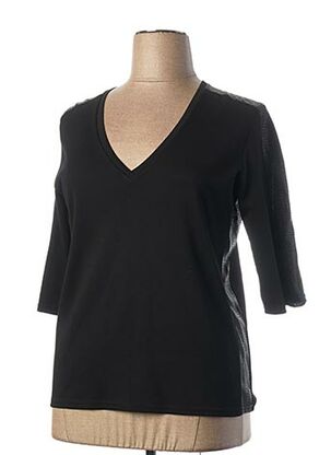 T-shirt manches longues noir BEAURIVAGE pour femme