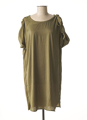 Robe courte vert LOLA ESPELETA pour femme