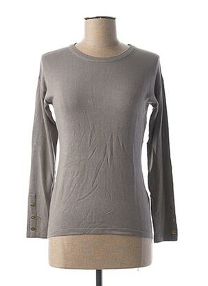 Pull col rond gris COTE ANGLAISE pour femme