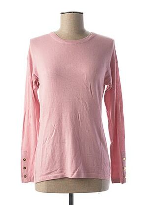 Pull col rond rose COTE ANGLAISE pour femme
