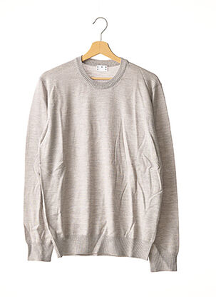 Pull col rond gris ASKET pour homme