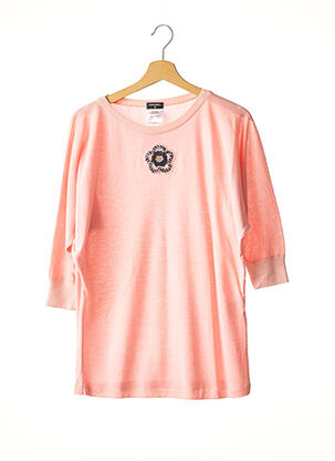 Pull col rond rose CHANEL pour femme