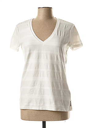 T-shirt manches courtes blanc SCOTCH & SODA pour femme