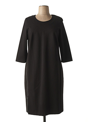 Robe mi-longue noir CHALOU pour femme