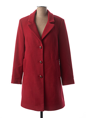 Manteau long rouge DIVAS pour femme