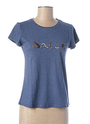 T-shirt manches courtes bleu SALSA pour femme