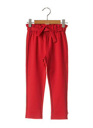Pantalon chic rouge 3 POMMES pour fille