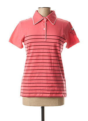 Polo manches courtes rose ERIC TABARLY pour femme