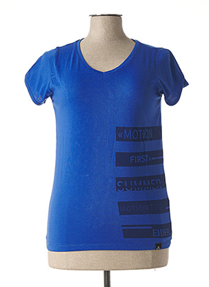T-shirt manches courtes bleu EIDER pour femme